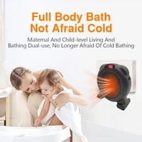 Heater Electric Heater Portable Plug in Wall Desktop Room Heating Stove Household Radiator Remote Warmer Machine 600W Heated 2