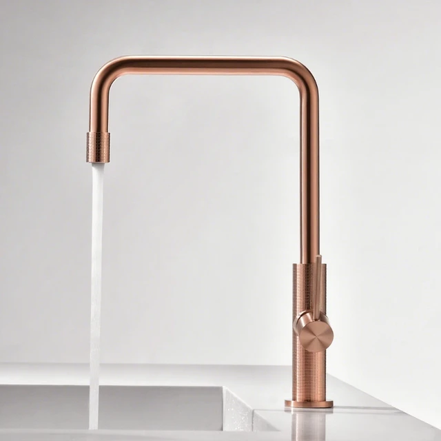 304 สแตนเลสหมุนอ่างล้างจานก๊อกน้ําผสมน้ําร้อนและเย็น 1