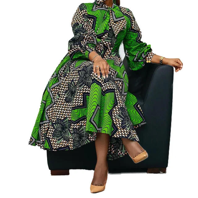 Fumilayo Bob Sleeve Print Dress - Image 4