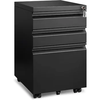 3-Drawer Mobile File Cabinet 1