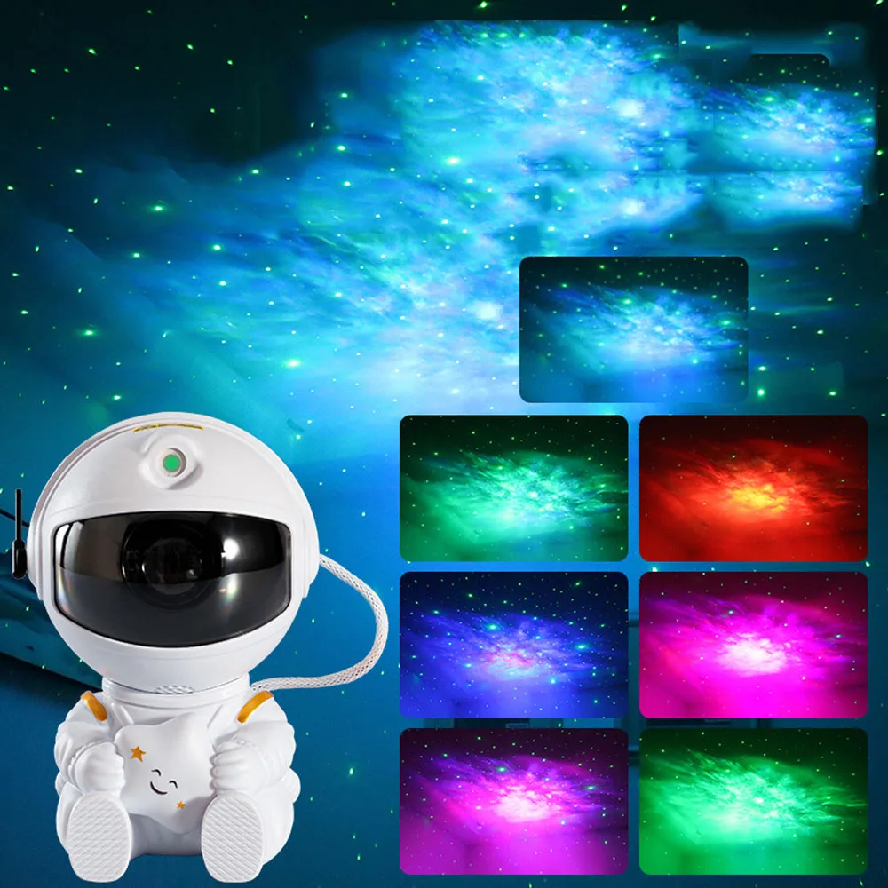 Astronaute Projecteur Ciel Etoile, Enfant Veilleuse Lampe Galaxie