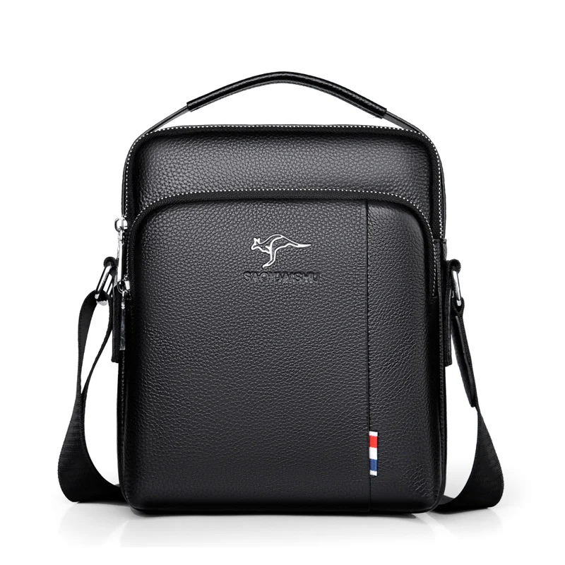 

2023 Fashion Brand Business Men's Messenger Bag Genuine Leather Shoulder Men Handbag Natural Cow Man Crossbody