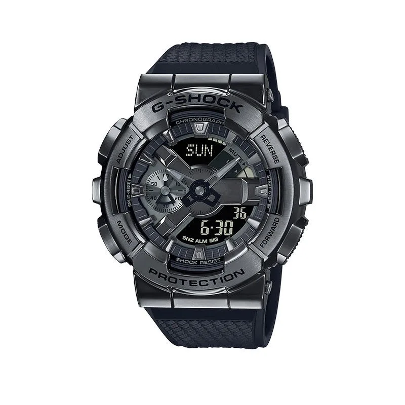 Фото Мужские спортивные водонепроницаемые часы G-SHOCK GST-GM-110, многофункциональные автоматические часы с календарем и будильником, секундомером №4