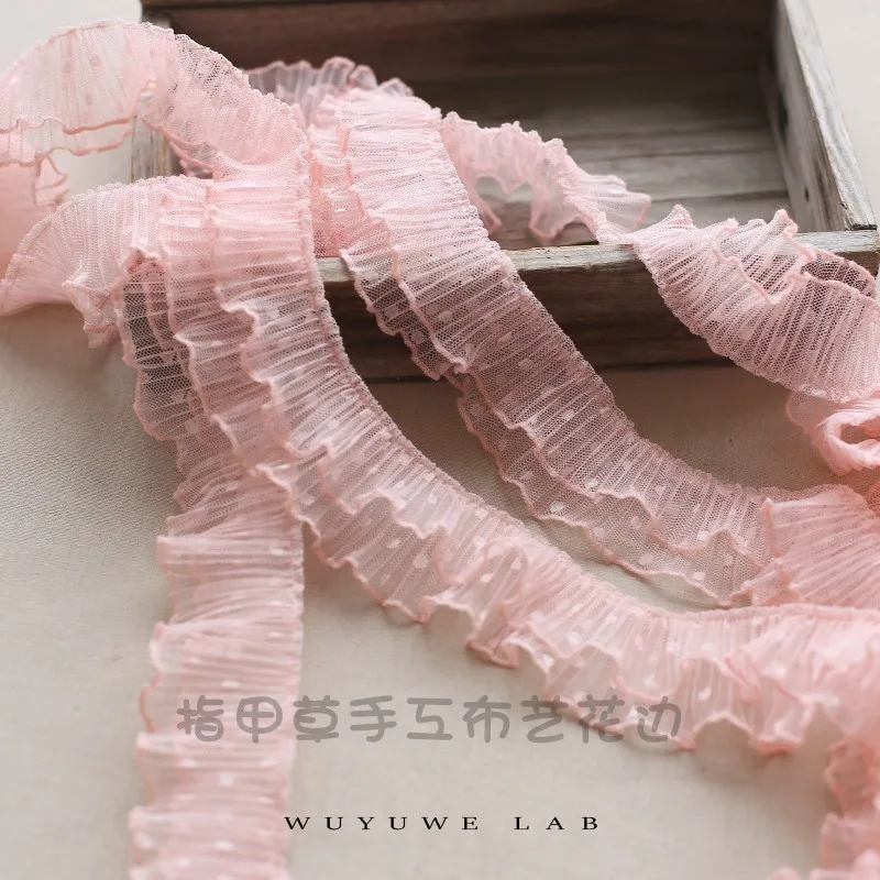 Lace Ribbon Lace Fabric Lace Sewing Accessories Lace Sewing Supplies Lace Accessories Lace Garment Accessories Clothing Craft Accessories Tassel Trim Lace 2M Pleated Tulle Lace Fabric 5cm Dot Lace Trims Applique Collar Ribbon Sewing Guipure Craft Supplies Laces Flowers dentelle