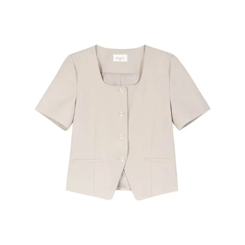 Women's new suit jacket short sleeved summer thin style spring and autumn  blazer woman  women blazers and jackets