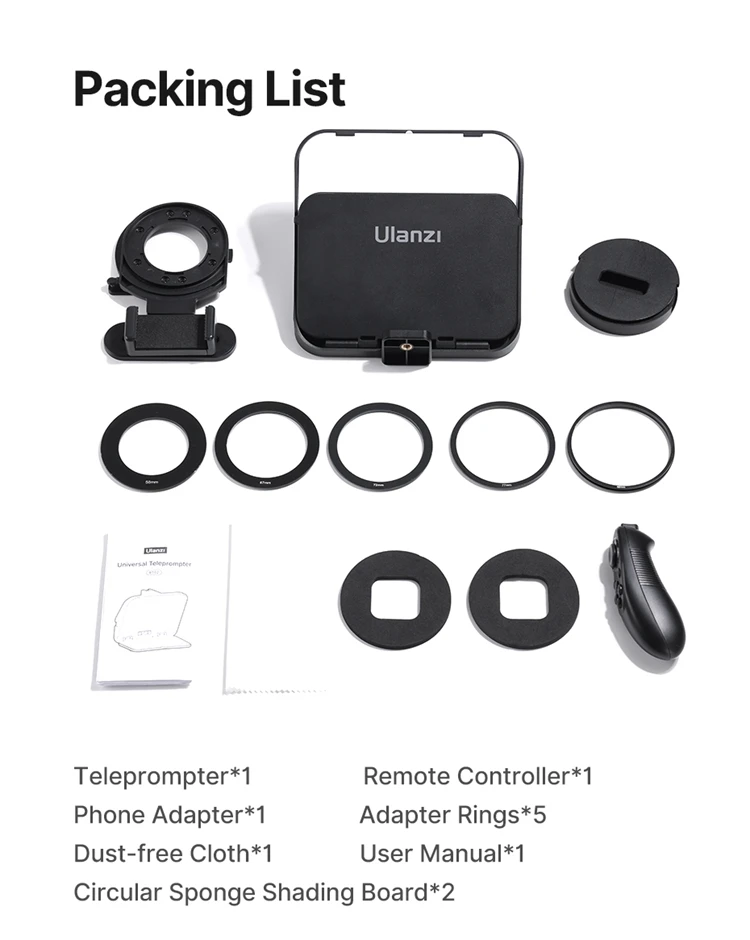 Ulanzi PT-15 Autocue Universal (For Camera Smartphone