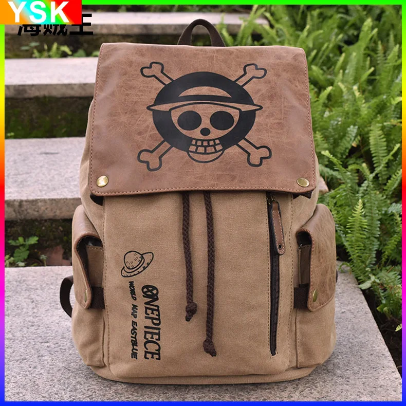 

Schoolbag Naruto Schoolbag Male Trend High School Canvas Children's Backpack Schoolbag Boys and Girls Backpack Zipper Shoulders
