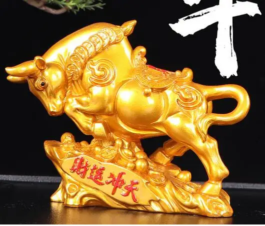 Fortune Change Tea Pet Ornaments Year Ox Tea Table Tea Playing Tea Ornamenti Decorativi Decorazione Artigianato