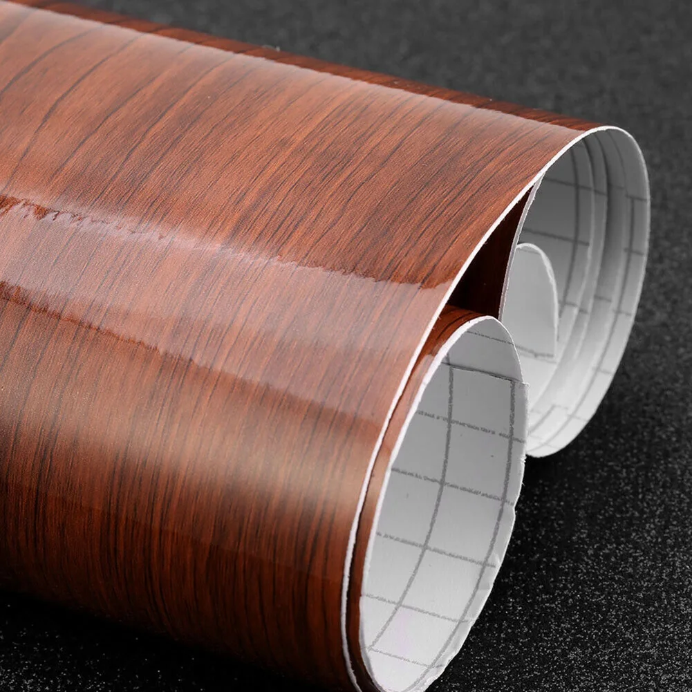 

1pc 100x30 Cm Car Interior Decorative Sticker High Glossy Wood Grain Auto Interior DIY Vinyl Sticker Decal Wrap Film