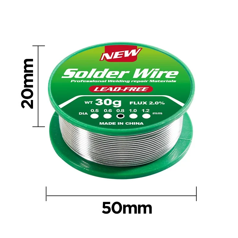 Low Melting Point Lead-free Solder Wire Coil 20g/30g sn99.3/cu0.7 High Purity Environmental Protection Flux for Maintenance soldering wire,soldering tin wire,welding wires