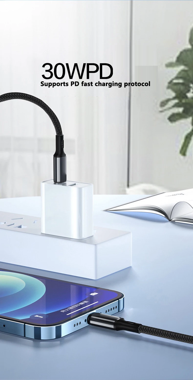 PD 30W Charger Cable For iPhone 14 13 12 11 Pro Max Mini XR XS Plus USB Type C To Lightning Fast Charging Data Line Accessories Best Sellers In Phones Accessories
