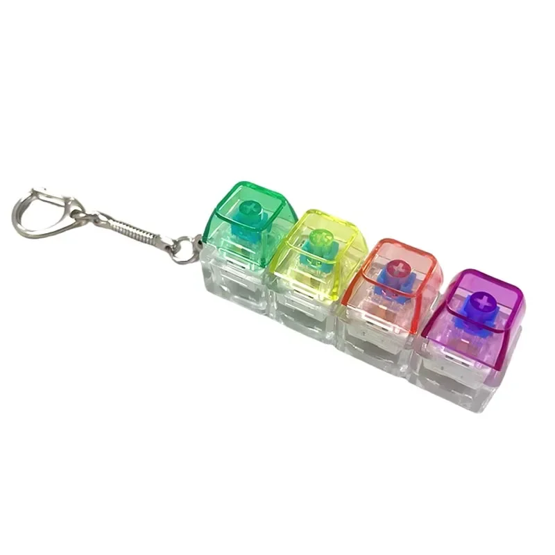 Stress-Relief LED Keychain Light & Portable Office Toy Accessory