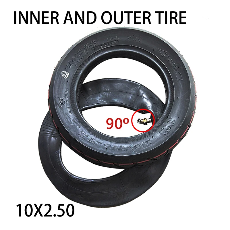 

Super quality widening thickening and wearable tire CST 10X2.5 10x2.50 10 inch tire tube inner tube wheel for electric scooter