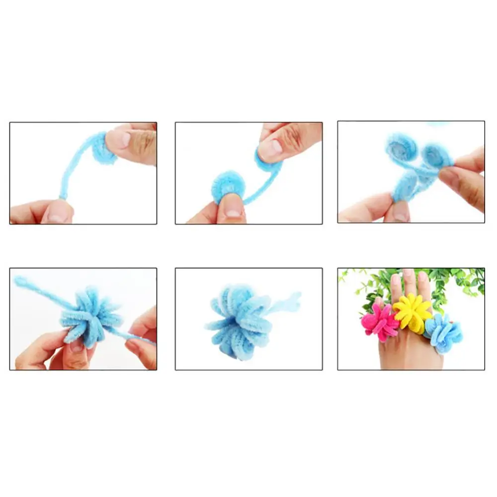 100 Pcs Chenille Stems Pipe Cleaners Twist Rods Kids DIY Craft Educational Toy Plush Tinsel Stems Wired Sticks Handmade Craft craft supplies