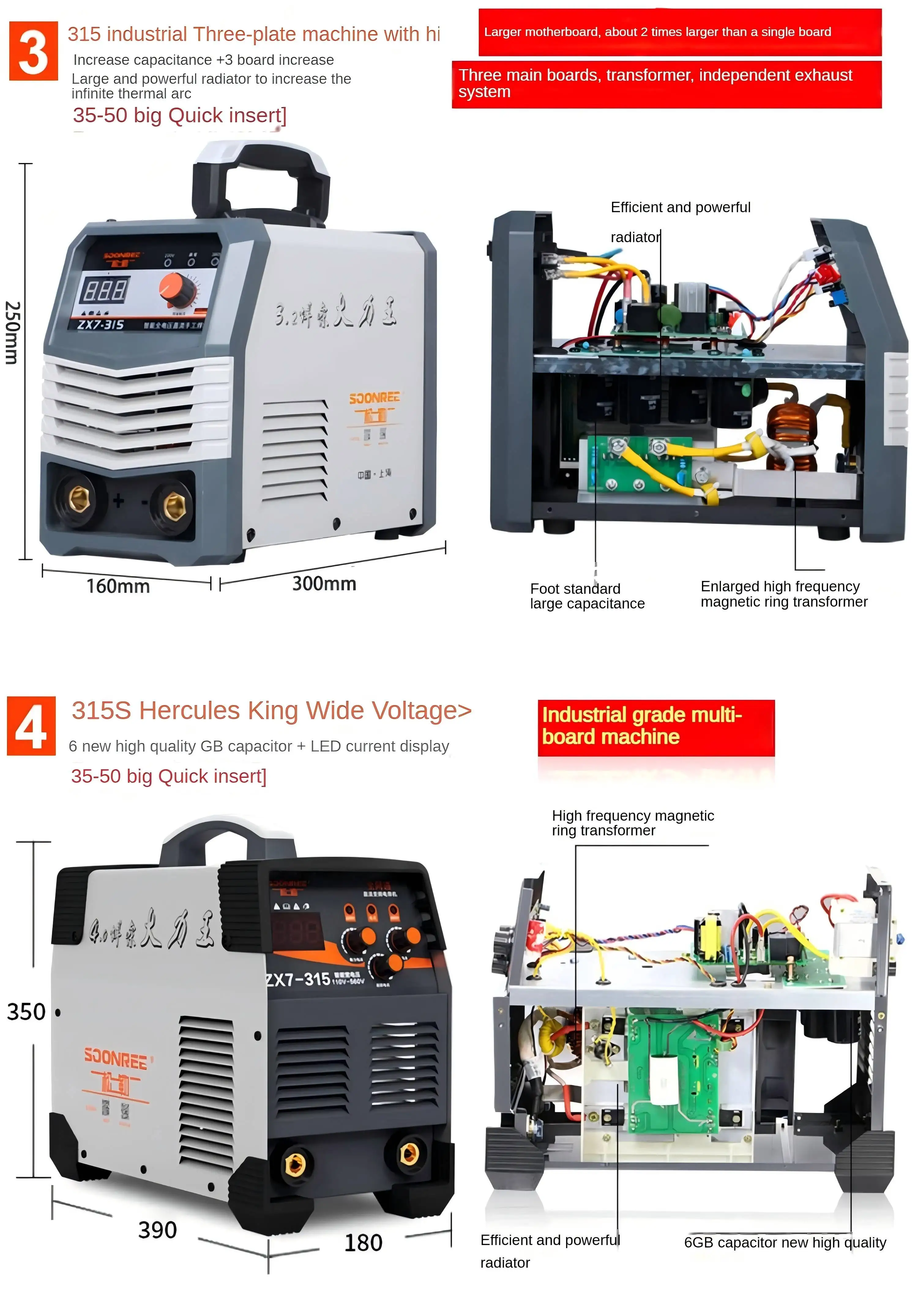Industrial ZX7-400 Dual Voltage DC Inverter Welding Machine