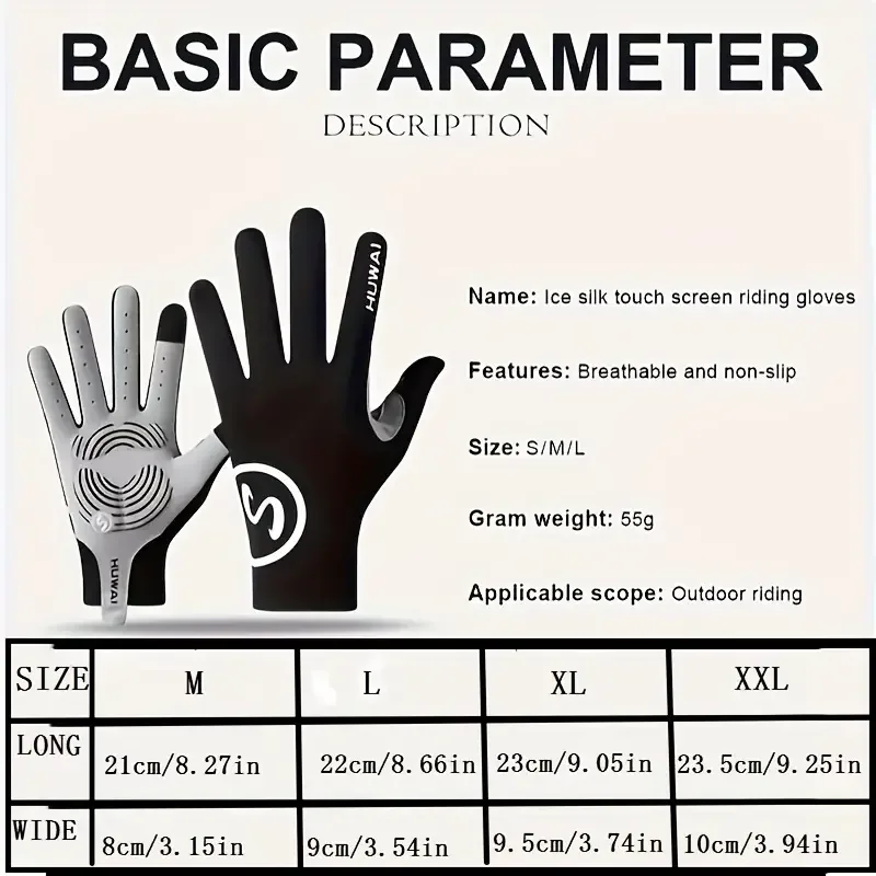 Cycling Gloves Full Fingers Bicycle Fingerless Summer Sports Cycling Non-Slip Men Woman for Outdoor Riding Fishing Bike Training 5