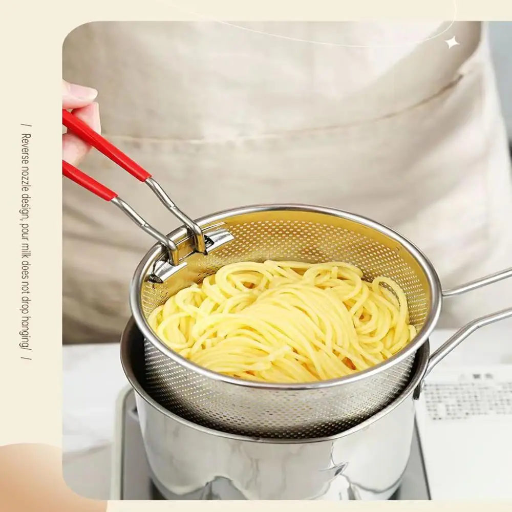 304 Stainless Steel Basket Pot Fryer Fry Deep Frying Fish Strainer French Japanese Chips Mesh Pasta Pan Wire Kitchen Turkey Onio deep fryer