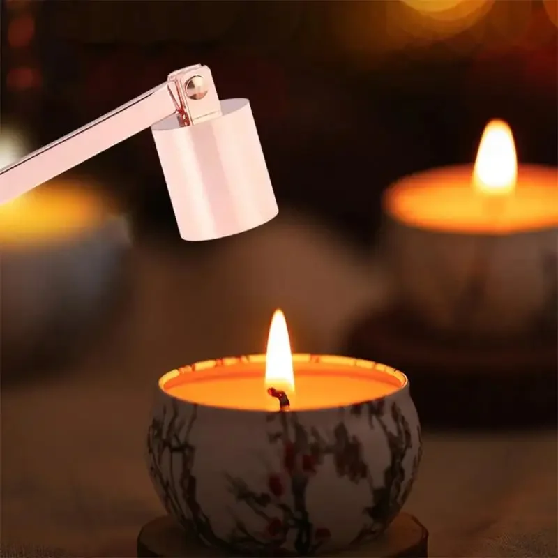 Black Fire Extinguisher Candle Wick Scissors Fire Trimmer Tool Long Handle Candle Snuffer Retro Gadget Home Gift