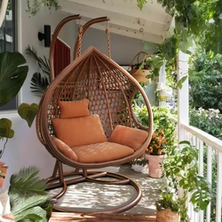 Porch Chaise Lounge Patio Swings Terrace Sensory Wicker Hanger Patio Swings Pillow Chain Muebles De Jardin Outdoor Furniture