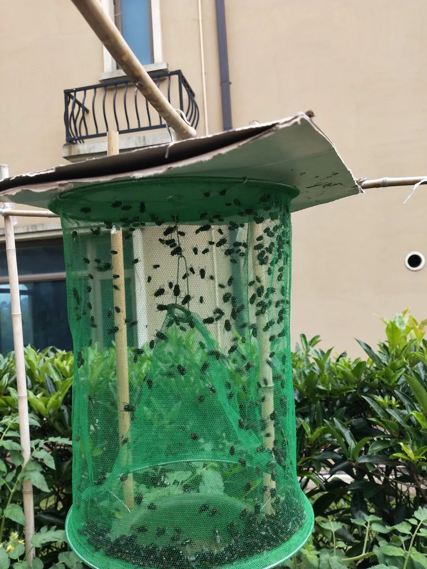 Fly catching net, Mosquito catching fly cage, Foldable pest trapping cage, Fruit fly killing, Wasp trapping Summer pest control