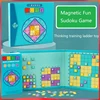 Sudoku Game 4 in 1 Magnetic Wooden Sudoku Game Book Preschool Early Learning Kids Educational Math Toy Puzzle Gift Sudoku 2