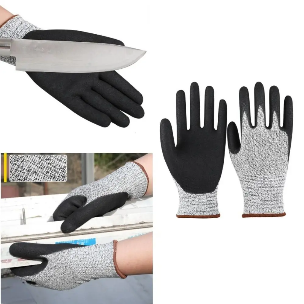 

Heat Resistant Anti Cut Gloves Level 5 Safety Anti-slip Cooking Gloves Anti-Scratch Multi-Purpose Barbecue Glove Industry