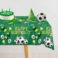 Soccer Tablecloth Sport Birthday Table Cover Football Birthday Decorations Plastic Sport Theme Party Decor Party Supplies 1