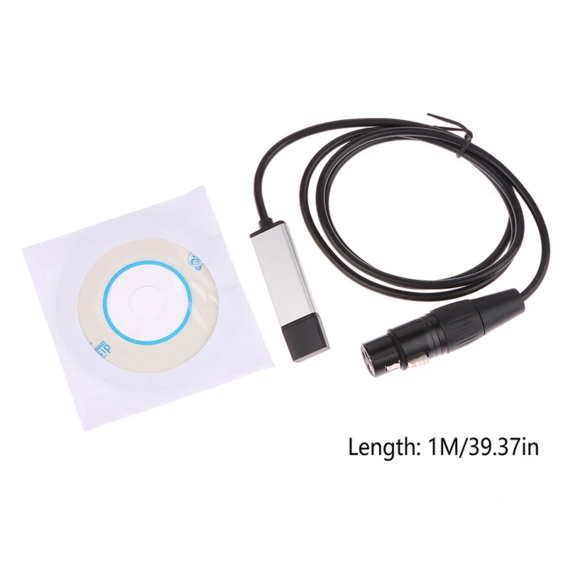 

Кабель-адаптер интерфейса USB-DMX для сценического диско-проектора с подвижной головкой для компьютера ПК DMX512 Контроллер преобразователь сигнала