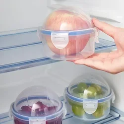 Reusable Food Saver Box Tomato Garlic Onion Lemon Keeper Refrigerator Clear Box Vegetable Fruit Holder for Food Fresh Keeping