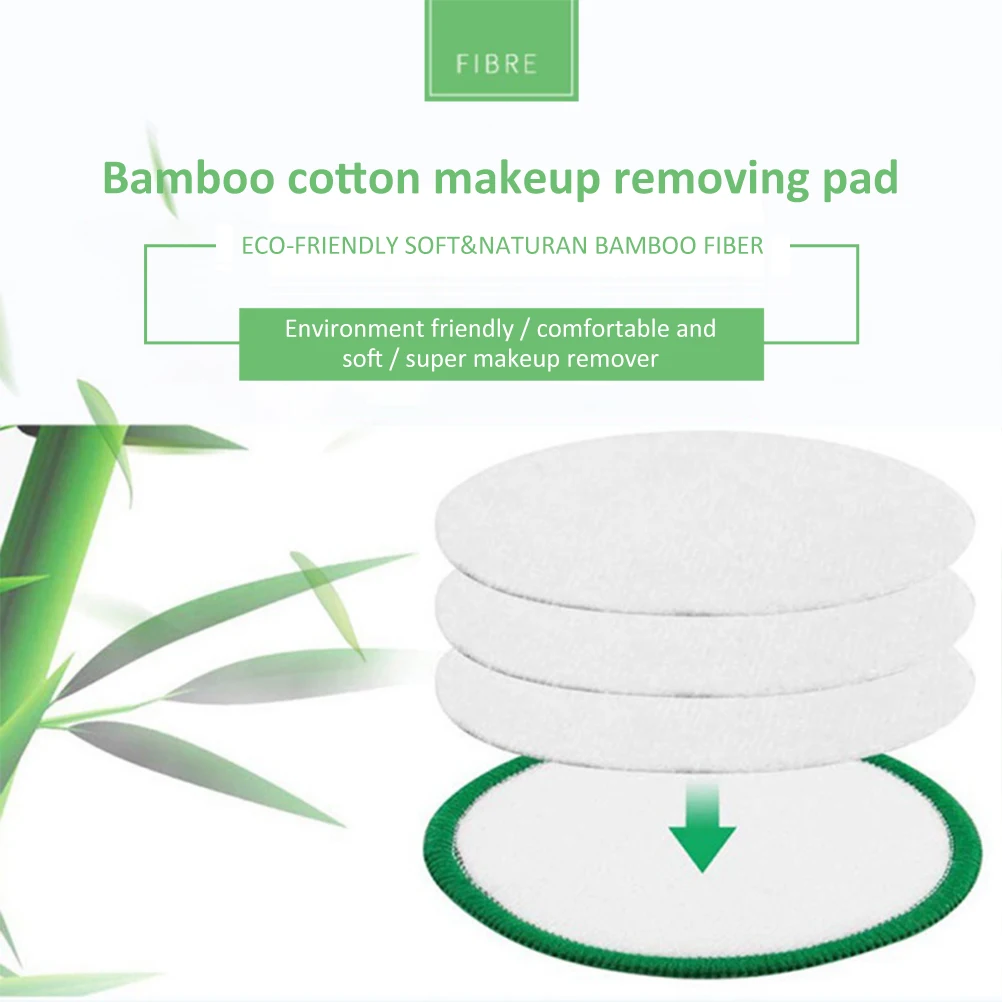Eco-Friendly Reusable Makeup Remover Pads Set – 20 Washable Cotton Rounds with Laundry Bag and Storage Box