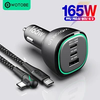 WOTOBE 165W 3-port Super Fast Charging PD3.1 140W, PD3.0 100W PPS45W QC5.0 PD35W 30W For iPhone 14 13 12 Pro Max,Galaxy S22 21