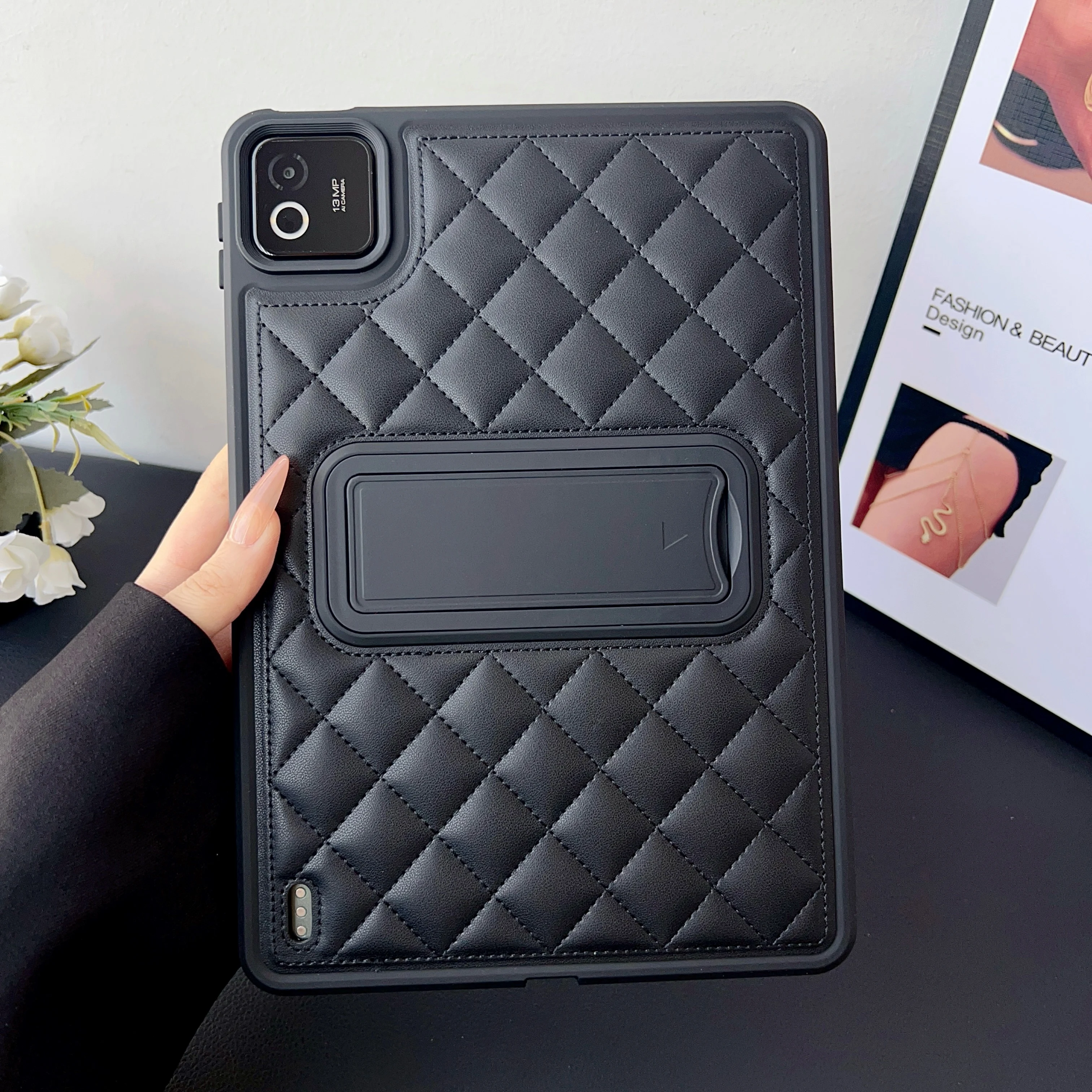 Luxury PU Leather Tablet Case with Kickstand Cover