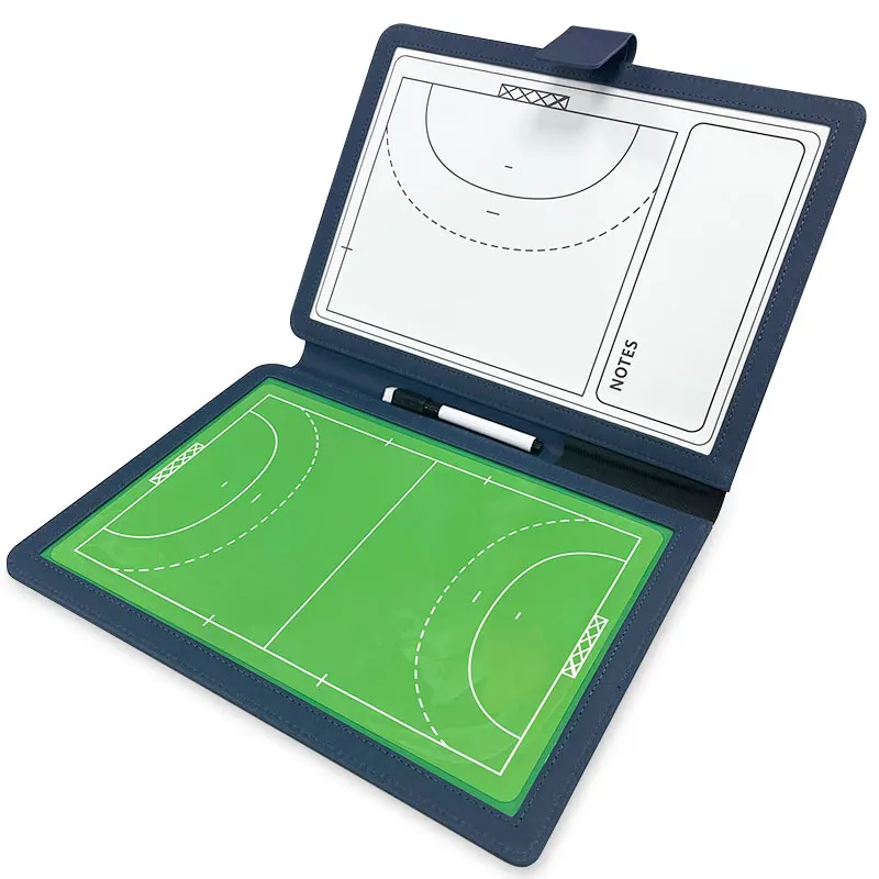 Folding handball coaching board double-sided magnetic writable erasable game training portable strategy board 12.6&times;9.6in