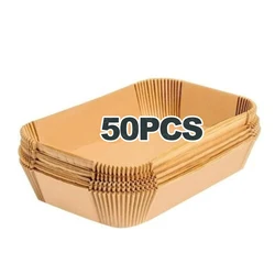 Premium Disposable Air Fryer Parchment Paper Liners - 9.5L Capacity (50Pcs)