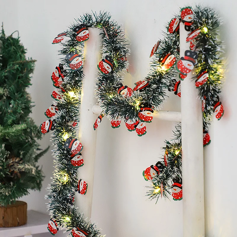 Christmas Green Wreath Light String 3
