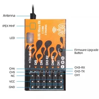 1PCS/2PCS BETAFPV ELRS Micro 2.4GHz Receiver 2.4G RX 5CH PWM Outputs CRSF For RC FPV Fixed-Wing Aircraft Cars Boats Helicopter 2