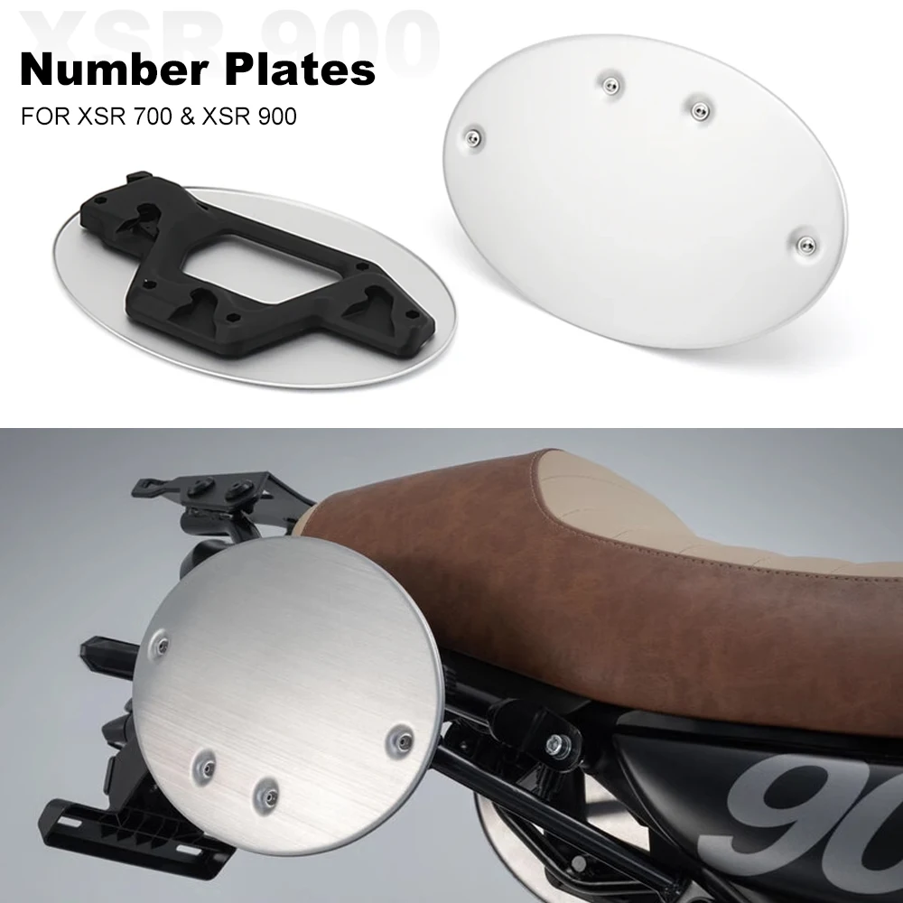 Per Yamaha Xsr900 Xsr 900 2022 2023 Xsr700 Xsr 700 2021 - 2023 Nuova Targa Laterale Da Corsa Per Moto Sinistra Destra Alluminio Argento