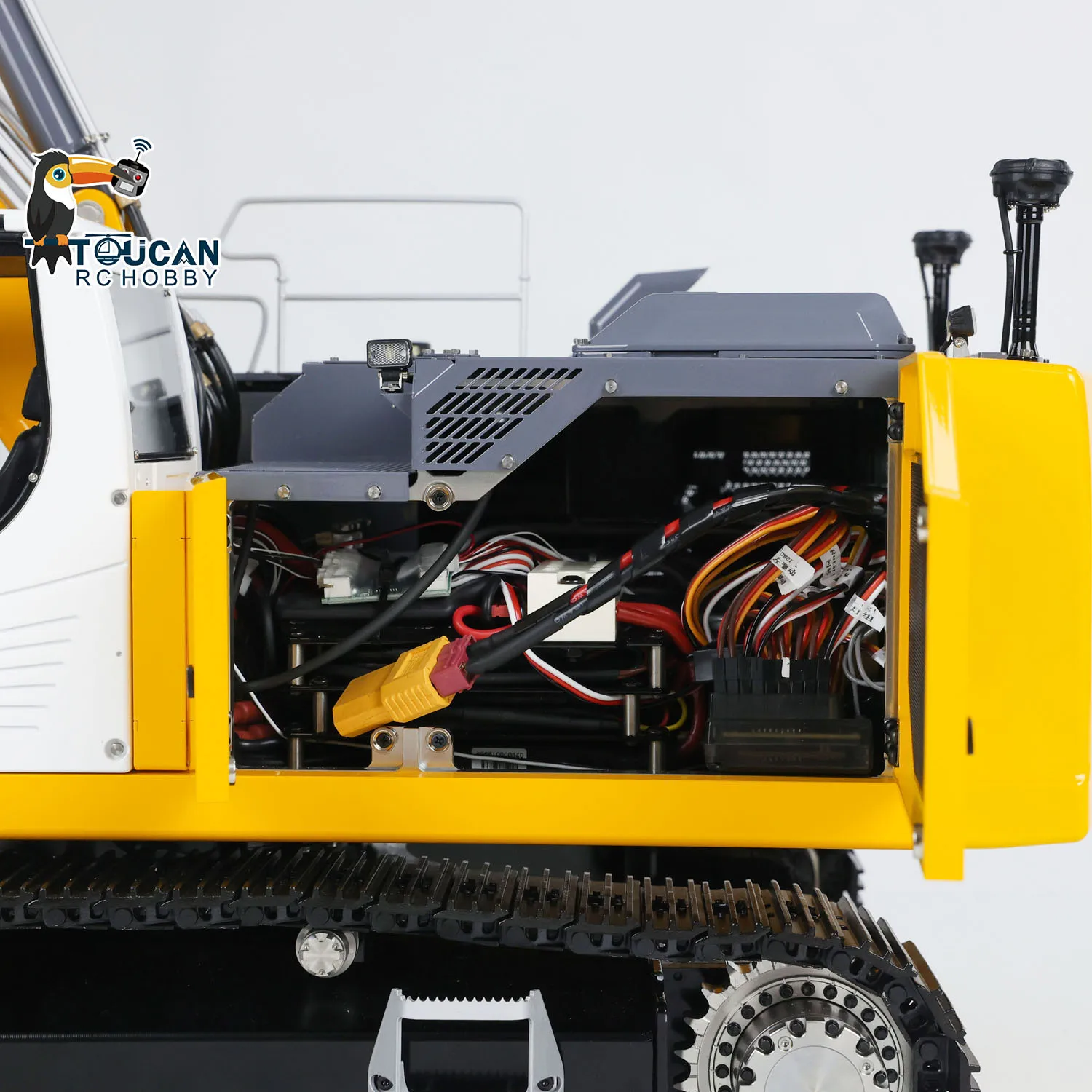 LESU 945 RC Excavator 3 Sections Arm 1/14 Hydraulic Metal Digger Heavy Machine with Light System Painted Assembled Model Toys 5