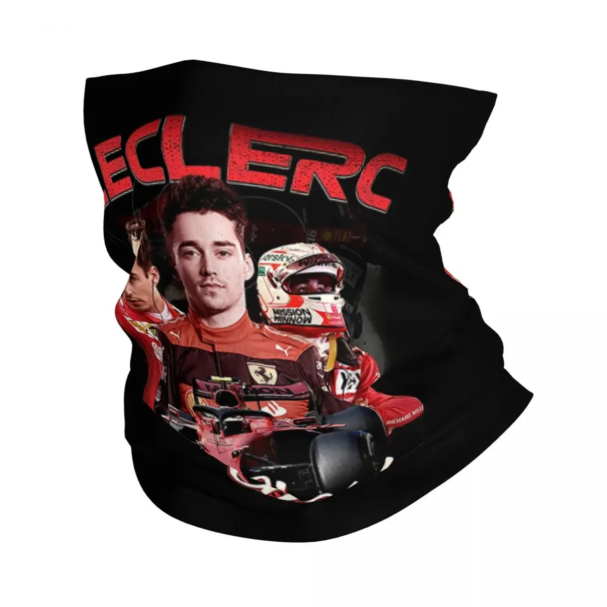 

Formula One Driver Leclercs Monaco Charles Winter Headband Neck Warmer Men Women Hiking Cycling Tube Scarf Face Bandana Gaiter