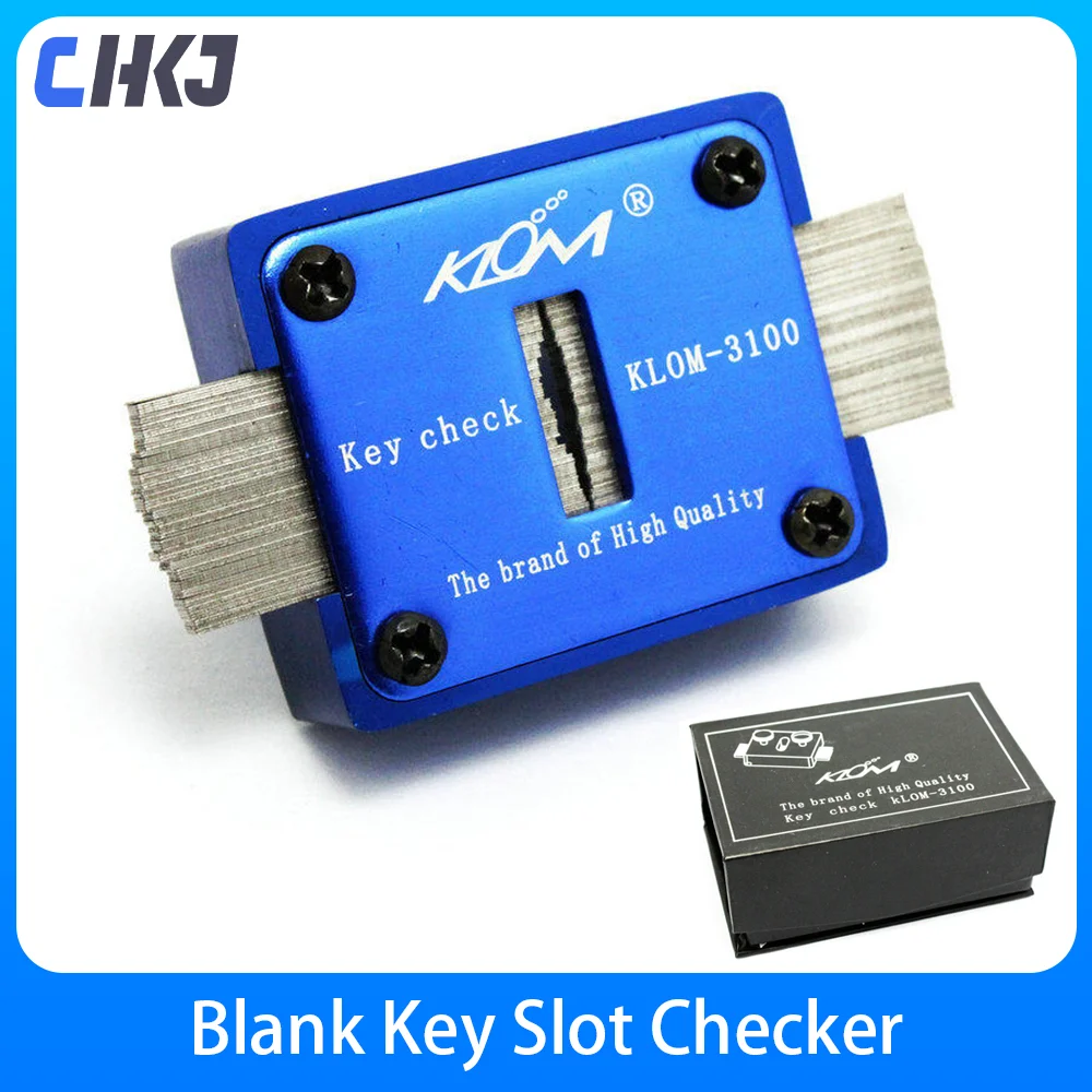 

CHKJ High Quality Genuine KLOM Blank Key Slot Checker KLOM-3100 Locksmith Tools For Key Check