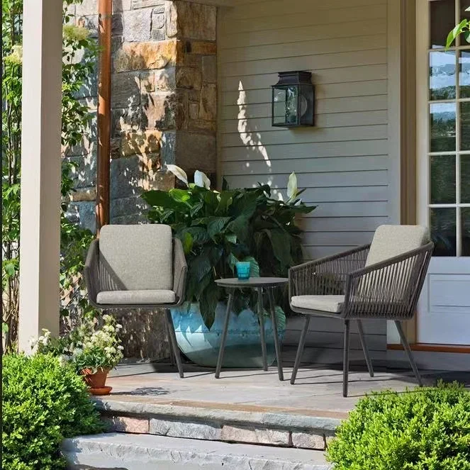 Best-Selling Nordic Simple Design Modern Outdoor Furniture Sofa Garden Chair Set