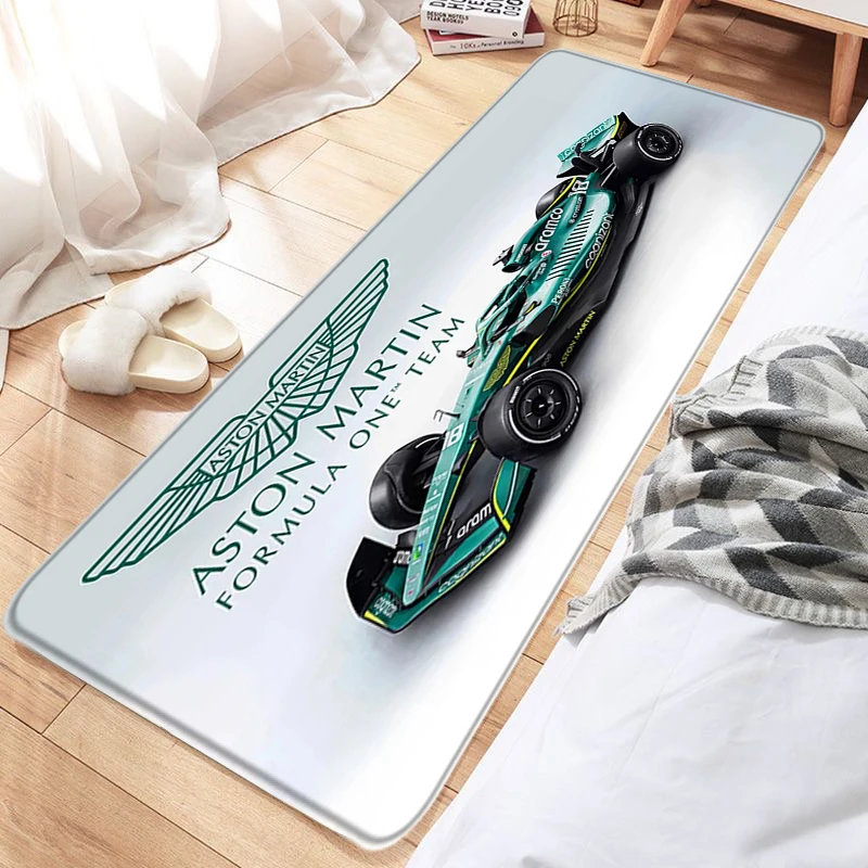 Racing Room Carpet ASTON MARTINS Soft Floor Mat F1 Doormats Pet Rug Bath Mat Kitchen Hallway Foot Rugs Home Decor Birthday Gift