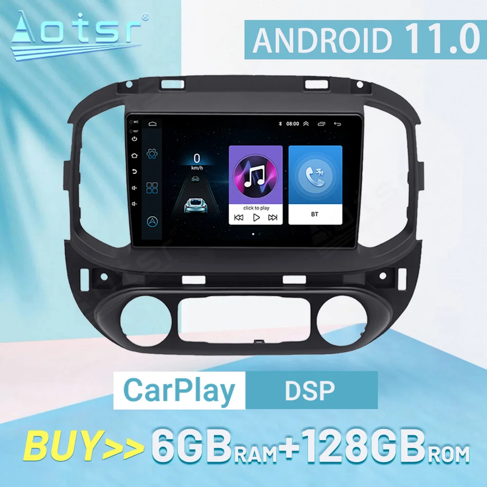 

6+128GB Android 11.0 For Chevrolet Colorado 2019 2020 Carplay DSP Car Stereo Radio Multimedia Player GPS Navigation Auto Audio