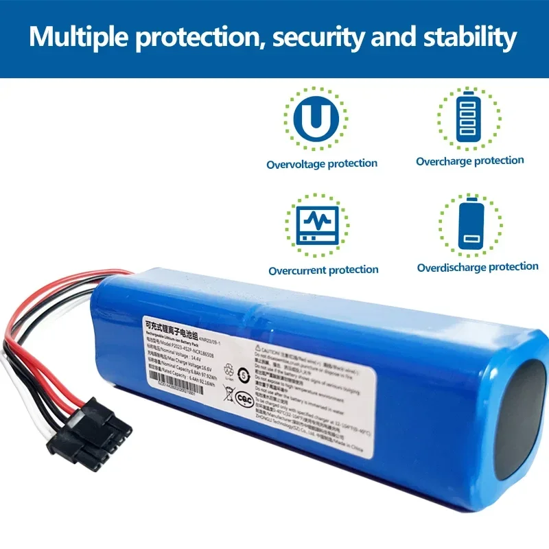 

Original MJSTS1 Replacement Battery for Xiaomi Mijia Mop 2 Pro Robot Vacuum Cleaner Spare Parts Charging Battery Accessories