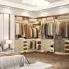 Closet System with 6 Drawers, 4 Hanging Rods & Corner Tower, Corner Closet System with Hanging,92.6" L-Shaped Walk-In, Wardrobes 2