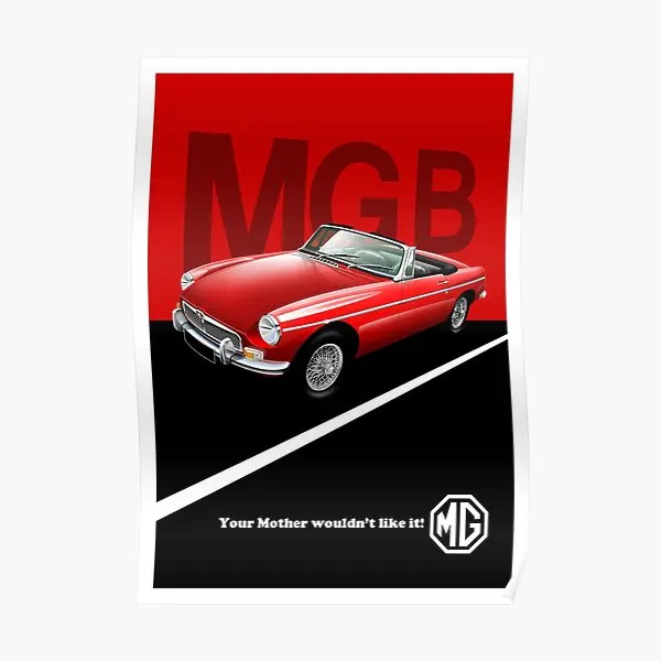 

Классический автомобильный рекламный плакат Mg B, Современная забавная картина, винтажная роспись, Декор, искусство, домашнее настенное украшение, печать без рамки