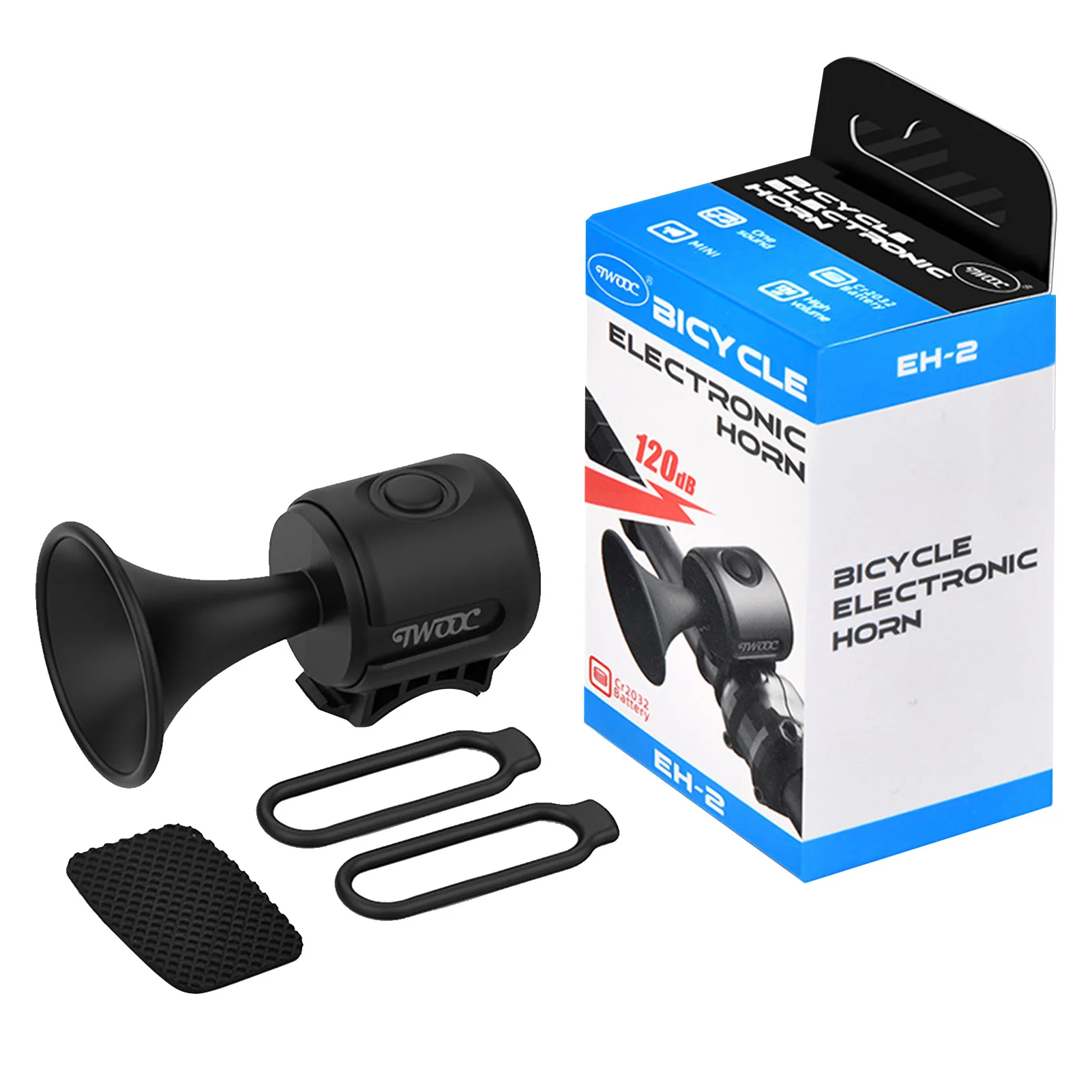 120db Bicycle Electric Horn MTB Bike Bell Cycling Handlebar Speaker Waterproof Scooter Ring Bell Safety Alarm For Bike Accessory bicycle bell mountain bike bell bicycle horn bicycle alarm bicycle accessories