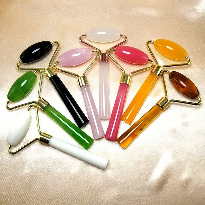 

1PC Resin Facial Roller Gua Sha Scraper Board Lifting Body Slimming Massager Beauty Tool Beauty Skin Care Tools Anti-wrinkle