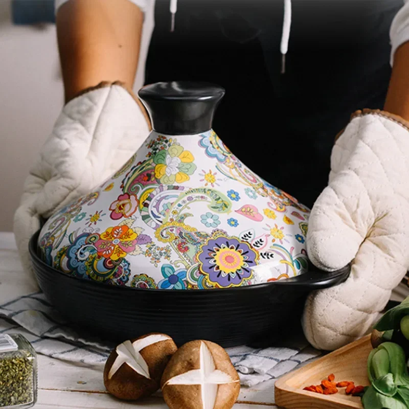 

Household Casseroles For Taji Pot Electromagnetic Oven Stir Fried Vegetable Stewed Soup Ceramic High Temperature Resistant