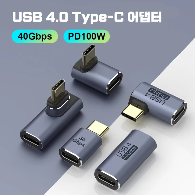 PD 100W 40Gbps Data Transfer USB 4.0 Thunderbolt 4 Type C Male to Female Connector Extender for Mobile Phone LaptopSwitch